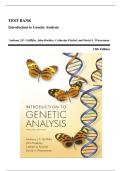  TEST BANK &vert; Introduction to Genetic Analysis&comma; 12th Edition &vert; Anthony J&period; F&period; Griffiths&comma; John Doebley&comma; Catherine Peichel & David A&period; Wassarman &vert; Complete Chapter Test Bank