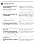 BSC-101 Brain Story Certification Practice Exam &sol; Brain Development & ACEs Test &sol; Score 100&percnt; 2025 Update &sol; Study Guide&NewLine;&NewLine;
