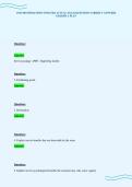 COB 300 OPERATIONS UPDATED ACTUAL EXAM QUESTIONS CORRECT ANSWERS GRADED A