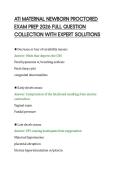 ATI MATERNAL NEWBORN PROCTORED&NewLine;EXAM PREP 2026 FULL QUESTION&NewLine;COLLECTION WITH EXPERT SOLUTIONS&NewLine;