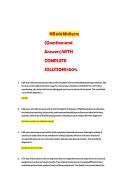 NR 601 Midterm &vert; Practice Questions & Answers with Complete Solutions &vert; Advanced Health Assessment Exam Review &vert; Latest Update 2026