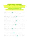 NURS 6501 Advanced Pathophysiology &NewLine;Comprehensive Resource To Help You Ace 2026-2027 Exams &NewLine;Includes Frequently Tested Questions With ELABORATED &NewLine;100&percnt; Correct COMPLETE SOLUTIONS &NewLine;Guaranteed Pass First Attempt&excl;&excl; Current Update&excl;&excl;