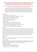 CWEA Laboratory Analyst Grade 3 Certification Exam 2026-2027 QUESTIONS AND ANSWERS ALREADY&NewLine;GRADED A&plus;&period; 100&percnt; Verified Solutions &vert; Updated Per Latest Guidelines &vert; Graded A&plus;