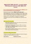 MBLEX TEST PREP 2026-2027 &ndash; Complete HIGH-YIELD Questions & Answers &lpar;900&plus; Q&A&rpar; 100&percnt; Correct&NewLine;&NewLine;