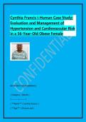 Cynthia Francis i-Human Case Study&colon; Evaluation and Management of Hypertension and Cardiovascular Risk in a 56-Year-Old Obese Female