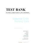 Maternal Child Nursing Care 7th Edition &vert; Comprehensive Test Bank&comma; Study Guide & Practice Questions &vert; OB & Pediatric Nursing Review &vert; 2026 Updated