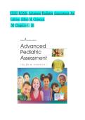 Advanced Pediatric Assessment 3rd Edition by Ellen Chiocca &vert; Comprehensive Test Bank&comma; Study Guide & Practice Questions &vert; 2026 Updated