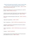 Florida Class D Security License Exam 2026 &vert; 2 Accurate Currently Testing Exam Versions&vert; 316 Actual Exam Questions and Correct Answers&NewLine;