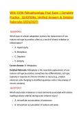 WGU D236 Pathophysiology Final Exam &vert; Complete &NewLine;Practice  QUESTIONs&comma; Verified Answers & Detailed &NewLine;Rationales &lpar;2026&sol;2027&rpar; 
