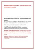 WGU D443 Health Assessment OA Exam &ndash; 250 Practice Questions with Verified Answers & Detailed Rationales &lpar;2026 Updated&rpar;&NewLine;&NewLine;