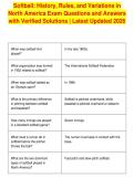 Softball&colon; History&comma; Rules&comma; and Variations in&NewLine;North America Exam Questions and Answers&NewLine;with Verified Solutions &vert; Latest Updated 2026