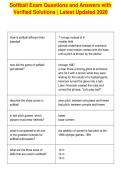 Softball Exam Questions and Answers with&NewLine;Verified Solutions &vert; Latest Updated 2026