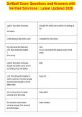 Softball Exam Questions and Answers with&NewLine;Verified Solutions &vert; Latest Updated 2026