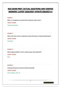 RCIS EXAM PREP &vert;ACTUAL QUESTIONS AND VERIFIED ANSWERS &vert;LATEST 2026&sol;2027 UPDATE&vert;GRADED A&plus;