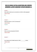 RCIS CCI EXAM &vert;ACTUAL QUESTIONS AND VERIFIED ANSWERS &vert;LATEST 2026&sol;2027 UPDATE&vert;GRADED A&plus;