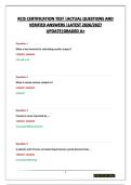 RCIS COMPREHENSIVE BUNDLE &vert;ACTUAL QUESTIONS AND VERIFIED ANSWERS &vert;LATEST 2026&sol;2027 UPDATE&vert;GRADED A&plus;