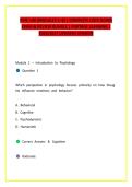 PSYC 140 &lpar;Modules 1&ndash;8&rpar; &vert; Complete Lock Down Exam & Review Bundle &vert; Portage Learning &vert; 2026&sol;2027 Updated Version