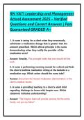 RN VATI Leadership and Management Actual Assessment 2025 &ndash; Verified Questions and Correct Answers &vert; Pass Guaranteed