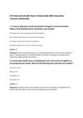 ATI Community Health Exam 1 Study Guide 2026 &vert;Questions&NewLine;&vert;Answers &vert;Rationales&NewLine;