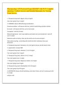 Pharmacology ATI Proctored Exam 2026&sol;2027 with NGN Complete &NewLine;Questions Verified Answers and Detailed Rationales for Nursing &NewLine;Exam Success