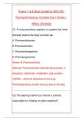 NSG 552 Psychopharmacology Exams 1&ndash;3 & Study Guide&comma; Complete Exam Bundle &vert; Wilkes University &vert; Ultimate 2026&sol;2027 Package &vert; 600 Actual Exam Questions & Correct Answers With Rationales