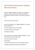 MKT 291 Miami University Exam 1 Questions With Correct Answers