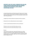 MATERNITY HESI TEST BANK &lpar;COMBINED RED HESI AND OTHER SOURCES&rpar; EXAM QUESTIONS AND VERIFIED ANSWERS WITH RATIONALE LATEST UPDATE GUARANTEED SUCCESS