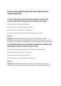 ATI Community Health Nursing Practice Exam 2026 &vert;Questions&NewLine;&vert;Answers &vert;Rationales
