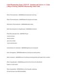 Galen Pharmacology Exam 1 NUR 155 &ndash; Questions and Answers A&plus; &vert; Galen College of Nursing &vert; 2026&sol;2027 Pharmacology Study Guide&NewLine;