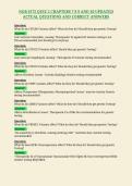 NGR 6172 QUIZ 2 CHAPTERS 7 8 9 AND 10 UPDATED&NewLine;ACTUAL QUESTIONS AND CORRECT ANSWERS
