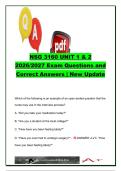 NSG 3160 Unit 1 & 2 Exam Review &vert; 350&plus; Exam Questions & Verified Answers &vert; Nursing Process&comma; Health Assessment&comma; Therapeutic Communication&comma; Evidence-Based Practice&comma; Cultural Competence & Physical Examination