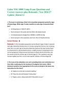 Galen NSG 4800 Comp Exam Questions and Correct Answers plus Rationale &vert; New 2026&sol;27 Update &vert; Rated A&plus;