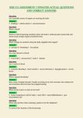NHS 111 ASSESSMENT 1 UPDATED ACTUAL QUESTIONS&NewLine;AND CORRECT ANSWERS
