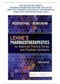 Lehne&rsquo;s Pharmacotherapeutics for Advanced Practice Nurses and Physician Assistants 2nd Edition &vert; Comprehensive Study Guide & Practice Questions &vert; Advanced Pharmacology Review &vert; 2026 Updated