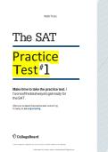 SAT practice test 1&colon; Math tests and practice questions&NewLine;