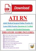 ATI RN Adult Medical Surgical Online Practice B &vert; Latest 2026 Practice Questions & Verified Answers with Detailed Rationales