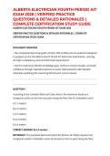 ALBERTA ELECTRICIAN FOURTH PERIOD AIT EXAM 2026 &vert; VERIFIED PRACTICE QUESTIONS & DETAILED RATIONALES &vert; COMPLETE CERTIFICATION STUDY GUIDE