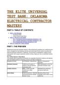 2026&sol;2027 S-Tier Oklahoma Electrical Contractor Mastery Test Bank &vert; NEC  & State Statutes
