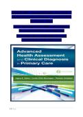 Joyce E&period; Dains &colon; Advanced Health Assessment & Clinical Diagnosis in Primary Care&comma; 6th Edition Test Bank &vert; Thorough Verified Questions &semi; Expert-Reviewed Answers