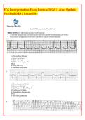 ECG Interpretation Exam Review 2026 &vert; Latest Update &vert; Practice Questions with Verified Answers