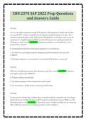 CON 2370 SAP 2025 Prep Questions&NewLine;and Answers Guide