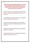 BKAT CRITICAL CARE EXAM VERSION B &vert;BKAT ICU POST TEST &NewLine;Newest 2026&sol;2027 Complete 100 Questions And Correct &NewLine;Detailed Answers &lpar;verified Answers&rpar; &vert;&vert;Already Graded &NewLine;A&plus;&vert;&vert;Best Latest Version&vert;&vert;Quick Pass&excl;&excl;&excl;