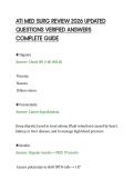 ATI MED SURG REVIEW 2026 UPDATED&NewLine;QUESTIONS VERIFIED ANSWERS&NewLine;COMPLETE GUIDE
