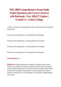 NSG 4800 Comprehensive Exam Study Guide Questions and Correct Answers with Rationale &vert; New 2026&sol;27 Update &vert; Graded A&plus; &vert; Galen College