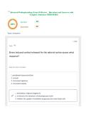 Advanced Pathophysiology Exam II Review &lowbar; Questions and Answers with Complete Solutions UPDATED&excl;&excl;&excl;&excl;&period;