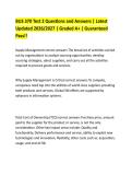BUS 370 Test 2 Questions and Answers &vert; Latest&NewLine;Updated 2026&sol;2027 &vert; Graded A&plus; &vert; Guaranteed&NewLine;Pass&excl;&excl;