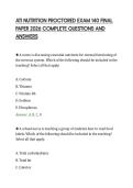 ATI NUTRITION PROCTORED EXAM 140 FINAL&NewLine;PAPER 2026 COMPLETE QUESTIONS AND&NewLine;ANSWERS&NewLine;