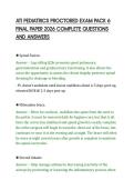ATI PEDIATRICS PROCTORED EXAM PACK 6&NewLine;FINAL PAPER 2026 COMPLETE QUESTIONS&NewLine;AND ANSWERS&NewLine;
