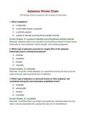 Asbestos Worker Exam &ndash; 120 Practice Questions & Verified Answers