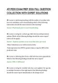 ATI PEDS EXAM PREP 2026 FULL QUESTION&NewLine;COLLECTION WITH EXPERT SOLUTIONS
